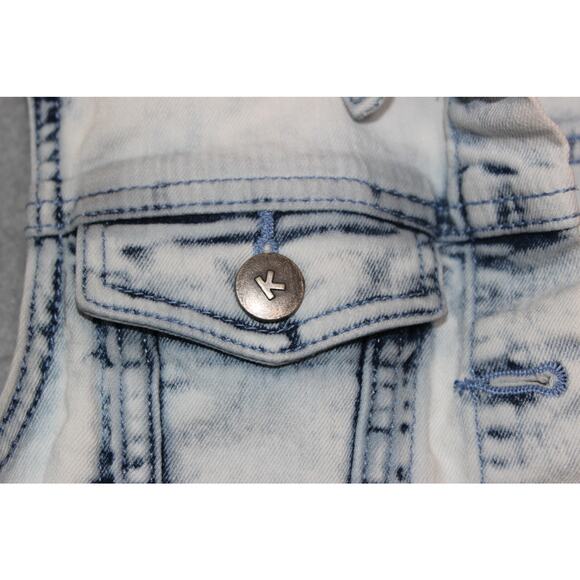 KIDPIK Girls Sleeveless Light Wash Stretch Denim‎ Vest Size Large - Picture 2 of 6